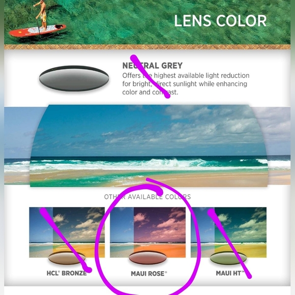 Maui Jim Rainbow Falls Polorized sunglasses with case. - Picture 8 of 16